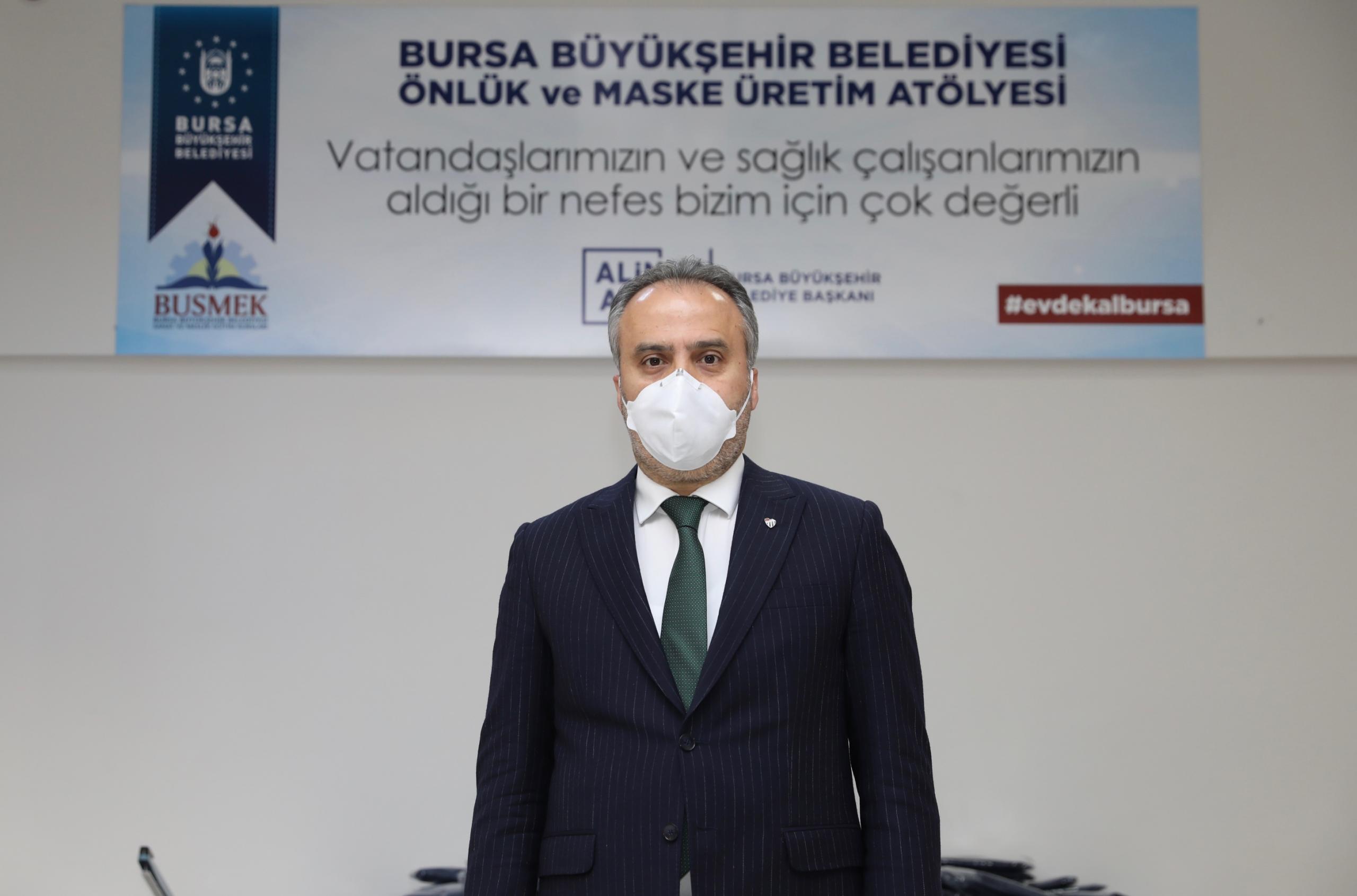 Bursa, kendi maskesini üretiyor