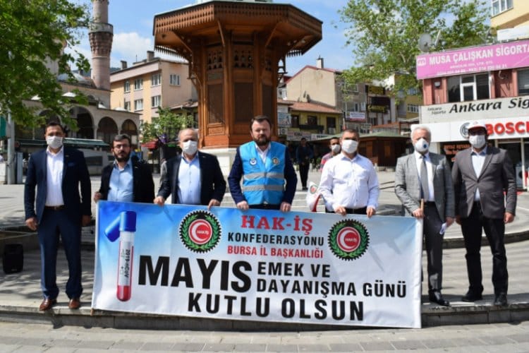 Bursa’da Hak-İş’ten 1 Mayıs kutlaması!