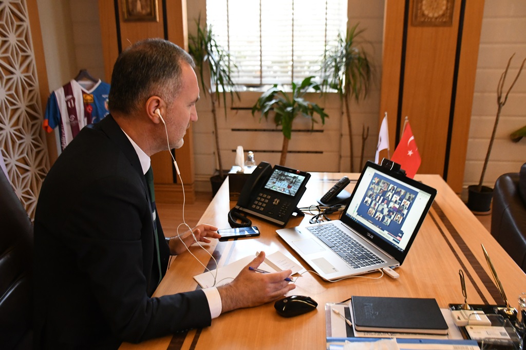Başkan Taban’dan video konferanslı toplantı
