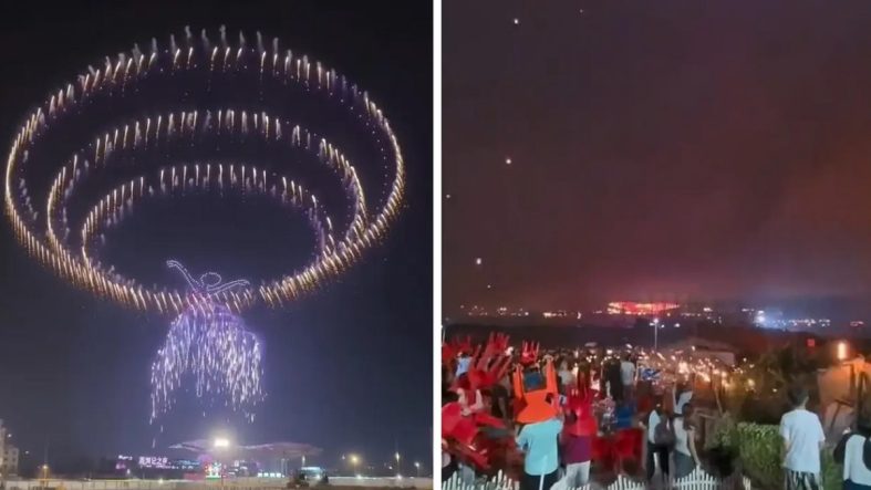 Çin’de havai fişek gösterisinde İHA'lar kontrolden çıktı